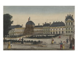 Vue du château des Tuileries prise du jardin