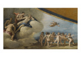 Vénus entourée de nymphes contemplant une ronde de cupidon