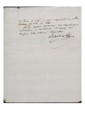 Lettre autographe signée de Antoine-Alexandre Barbier (1765-1825)  bibliothécaire de l'empereur