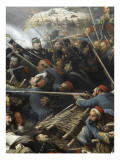 Episode du siège de Sébastopol pendant la guerre de Crimée en 1855  gorge de Malakoff