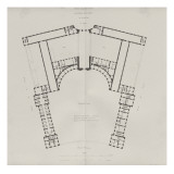 Recueil " Domaine de la Couronne " - Palais de Versailles : Planche 18 : Plan du 1er étage des