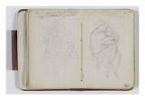 Carnet de croquis vers 1865-1870 : Esquisse  David aperçoit l'Ange du Seigneur