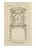 Musée des Monuments Français tome 5 par Alexandre Lenoir: planche 174 : cheminée du château de