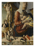 la Vierge à l'enfant entourés de huit anges