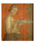 Du triclinium (chambre) de la villa des Mystères à Pompéi Dionysos enfant 