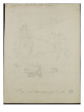 Dessin d'exécution de la pendule-candélabre  1822
