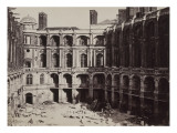 Vue de la cour du château de Saint-Germain-en-Laye