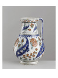 Vase à décor de jacinthes et d'oeillets