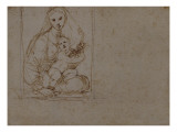 Vierge assise avec l'Enfant Jésus sur ses genoux