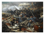 Episode du siège de Sébastopol pendant la guerre de Crimée en 1855  gorge de Malakoff