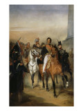 Le duc d'Orléans  lieutenant général du Royaume reçoit à la barrière du trô
