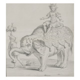 Album ; Costumes des Fêtes  Mascarades  Théâtre de Louis XIV : Eléphant 