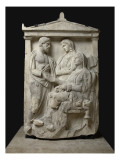 Stèle funéraire de Phainippos (fils de) Polyxénos  Mnésarétè (fille de) Soc