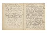 Texte manuscrit en langue Française : 