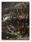 Episode du siège de Sébastopol pendant la guerre de Crimée en 1855  gorge de Malakoff