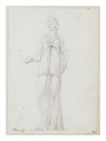 Album : Femme debout vue de dos; La Flore Capitoline ; Femme debout drapée
