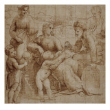 Sainte Famille dans un paysage avec saint Jean-Baptiste  sainte Anne et saint Joachim ou Sainte