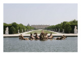 Vue du parc: bassin d'Apollon: Le char d'Apollon  1668-1670