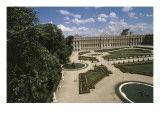 Vue extérieure et aérienne du château de Versailles  Parterre Nord et aile nord du château