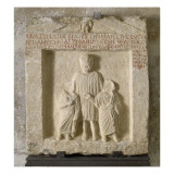 Inscription grecque : Thrasôn  fils de Diogénès  a dressé cette stèle funér