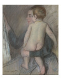 Young Woman Carrying a Naked Child or at the Window