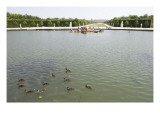 Vue du parc: bassin d'Apollon: Le char d'Apollon  1668-1670