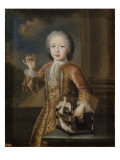 François III de Lorraine enfant (futur empereur François Ier) (1708-1765) tenant un papillon 