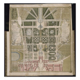 Recueil des "Plans des châteaux et parcs de Versailles  Trianon et Marly vers 1732" ; Relié aux
