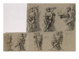 Projets pour le décor du salon Octogone de l'Appartement des Bains de Louis XIV à Versailles: