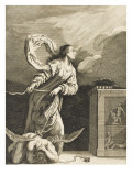 Jeune femme tenant un ange déchu