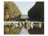 Vue du parc: bassin d'Apollon: Le char d'Apollon  1668-1670