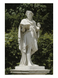 Vue du parc: statue du parterre de Latone: rampe nord: le Mélancolique (sous la figure d'un homme