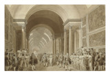 Le Cortège nuptial de Napoléon et de Marie Louise à travers la Grande Galerie du Louvre  le 2