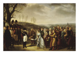 Napoléon Ier accueillant les familles polonaises qui viennent se mettre sous sa protection et