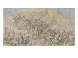 Etude pour une des grandes composition de la voûte du plafond de la galerie