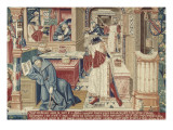 La Tenture de Saint Etienne  pièce VI : L'invention des reliques; scène 9 : Gamaliel ensevelit le