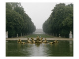 Vue du parc: bassin d'Apollon: Le char d'Apollon  1668-1670