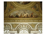 Vue intérieure  salon de la paix : voussure : 