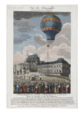 Vue de Versailles prise du côté de la chapelle  première expérience faite à Versailles le 19