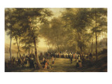 Visite de la reine Victoria au château d'Eu en 1843  déjeuner offert par Lo