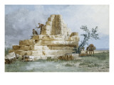Sicile  de Malte  et de Lipari : Ruines d'un monument triomphal à Corlintini 1776-1777
