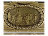 Vue intérieure : grands appartements : salon de Mars : voussure ouest du pl
