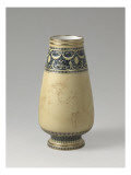 Vase jaune conique