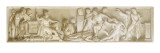 Scènes Antiques ; décor peint en grisaille dans la salle D des Antiquités Egyptiennes :Les