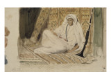Jeune arabe dans son appartement ou Marocain en blanc ou Jeune chef marocain; 1832