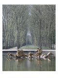 Vue du parc: bassin d'Apollon: Le char d'Apollon  1668-1670