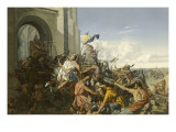 Episode des invasions Normandes en 886 - Mort de Robert le Fort  comte d'Anjou et de Paris  tué