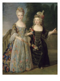Catherine-Eléonore-Eugènie de Béthisy (1707-1767)  future princesse de Montauban  et son frère