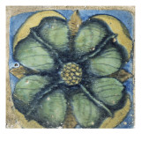 1er pavement aux armes du connétable Anne de Montmorency et de sa femme Madeleine de Savoie