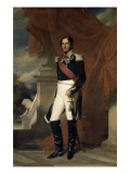 Le duc de Saxe-Cobourg Gotha  Léopold Ier Roi des belges en 1831 représenté